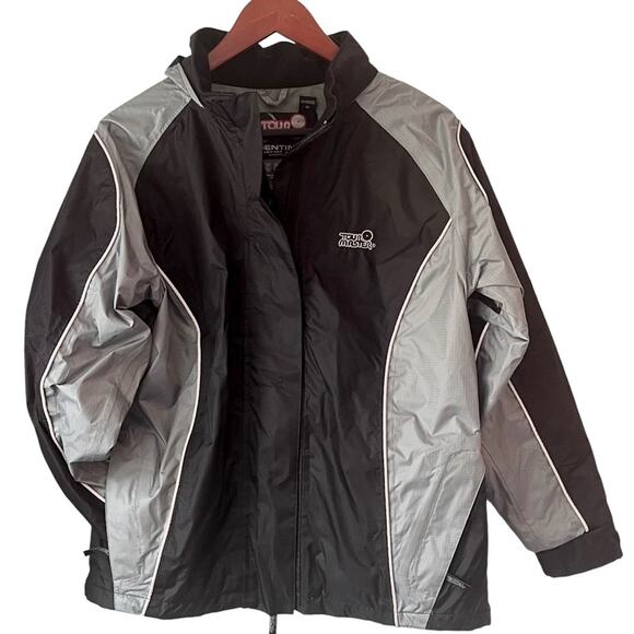 TourMaster Sentinel Rain Jacket Womens Small Bikercore Motorcycle Black Grey - Picture 1 of 12
